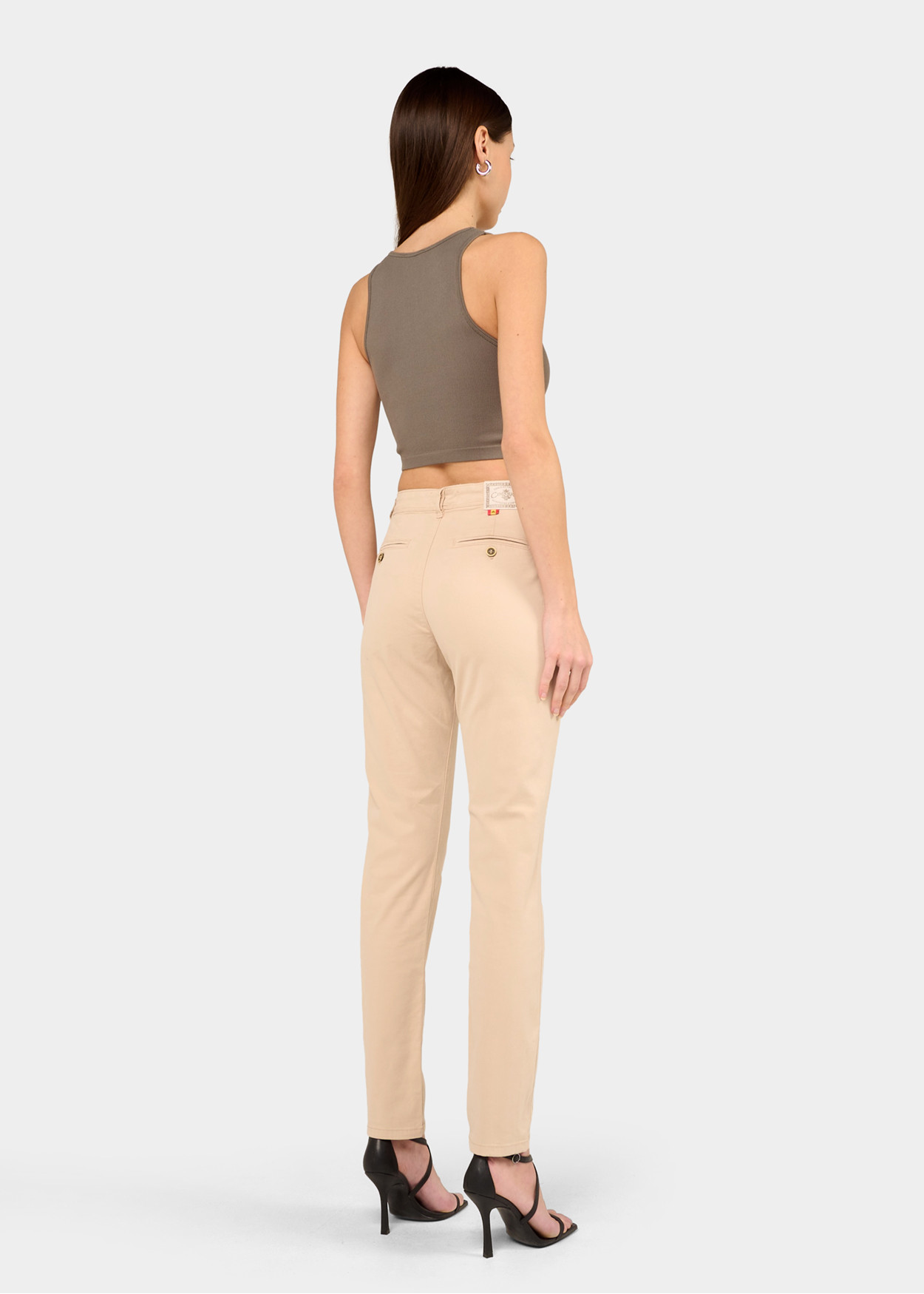 CLYDE-NECTAR - Pantalon Chino - Slim - Satin Elastique Longueur Courte | Tailles en Pouces Cimarron