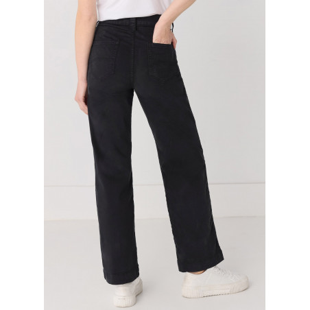 Pantalon chino - Taille haute  - Coupe droite large | Taille en pouces