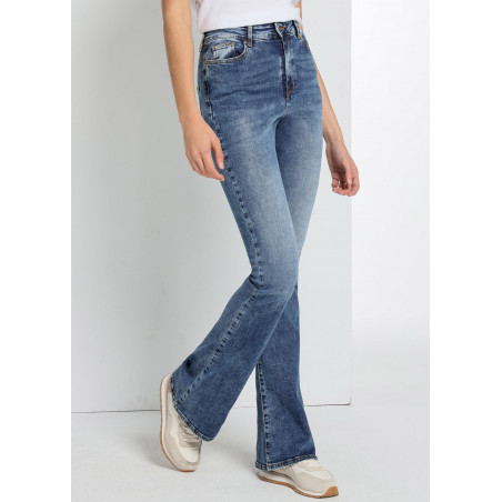 CARLA BLUM - Jeans |Flared fit - Taille haute | Taille en pouces