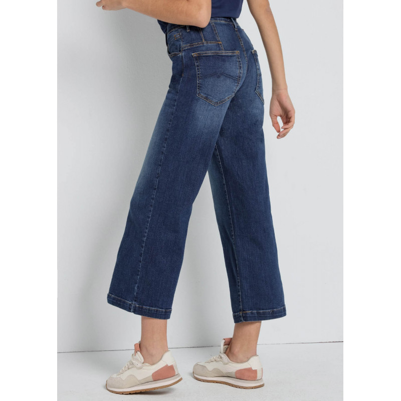 AURORA BLUM - Jeans| Wide Leg Crop fit | Inches Size