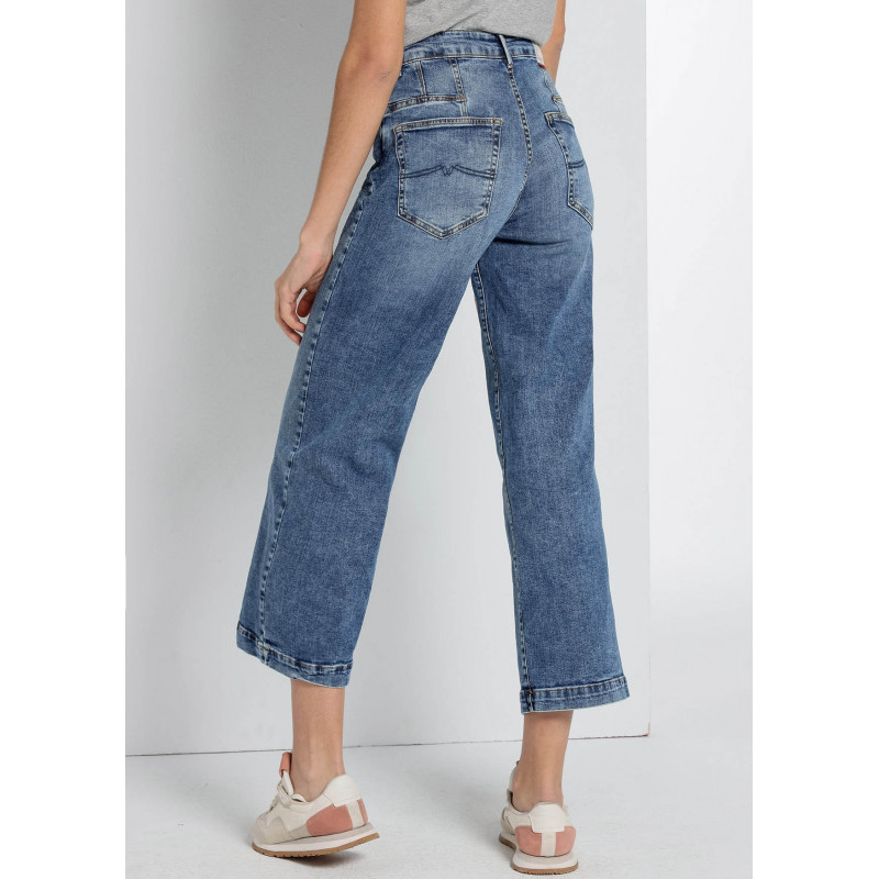 AURORA BLUM - Jeans| Wide Leg Crop fit | Inches Size