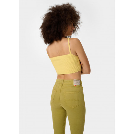 Pantalon slim NOUFLORE SATEN - Boîte moyenne - Coupe cintrée - Tailles en pouces