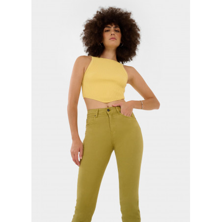 Pantalon slim NOUFLORE SATEN - Boîte moyenne - Coupe cintrée - Tailles en pouces