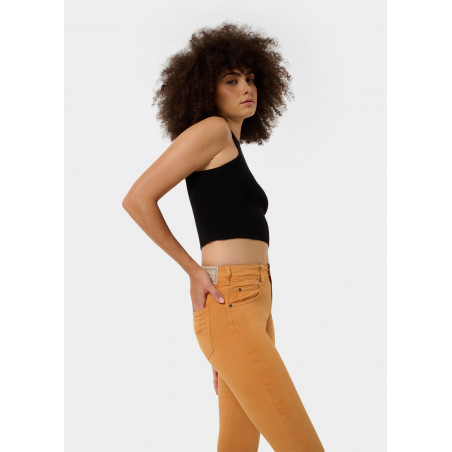 Pantalon slim NOUFLORE SATEN - Boîte moyenne - Coupe cintrée - Tailles en pouces