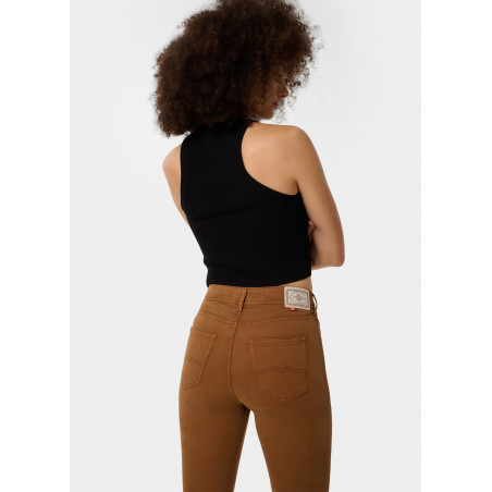 Pantalon slim NOUFLORE SATEN - Boîte moyenne - Coupe cintrée - Tailles en pouces