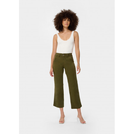 OLIVIA PAGE - Pantalon|Coupe jambe large | Taille en pouces