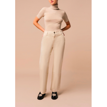 Pantalon Jambe Ample Droite | Olivia Lilou